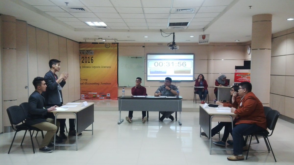 suasana babak Semi Final Accounting Championship ruang 1 #AFUB2016
