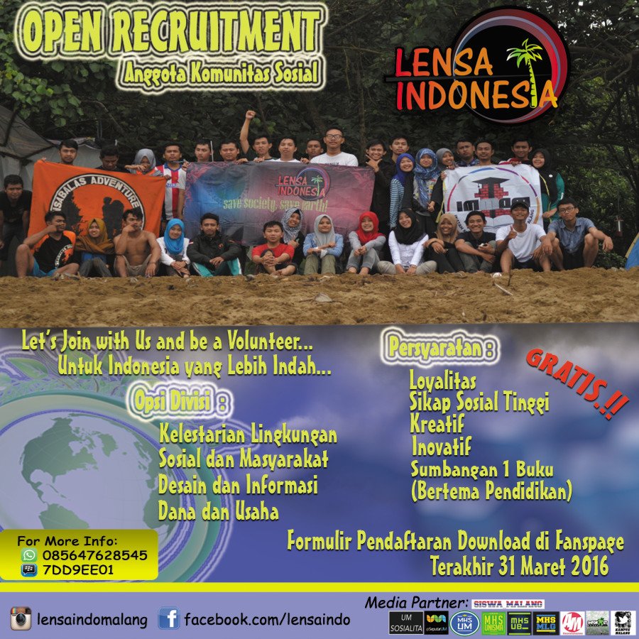 Simpati dgn keadaan alam &amp; sosial Indonesia saat ini? Gak cukup! Let's join us! Yuk, bergerak bersama! <a href="/novialisa2/">Novia Hollida Annisa</a>
