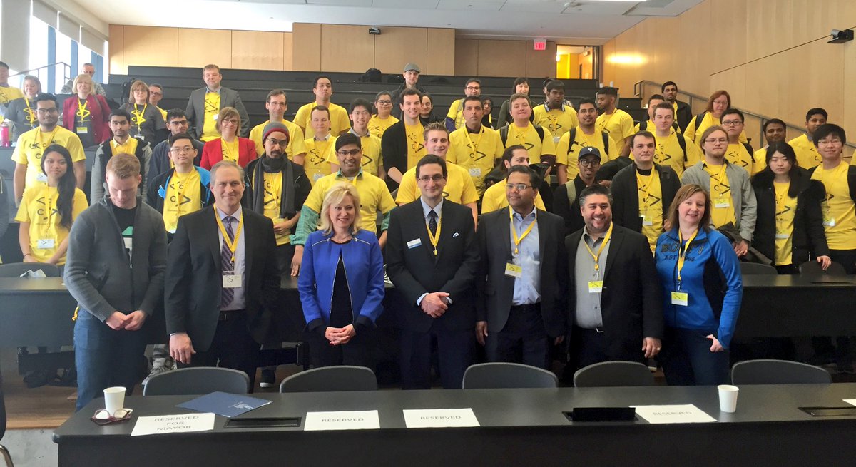 BonnieCrombie's tweet photo. Congrats to winners of @citymississauga #CodeATC! @sheridancollege @IcubeUTM Thanks to @SOTI_Inc for sponsoring. https://t.co/swPKBQP8BB