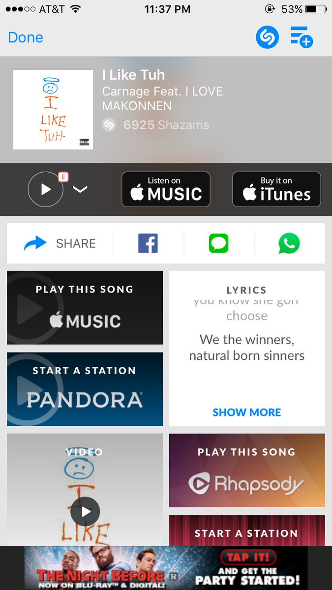 GINGERbrreadman's tweet photo. I was able to Shazam a song from my downstairs neighbors party #justtryingtostudy https://t.co/mjGrpHNkR2
