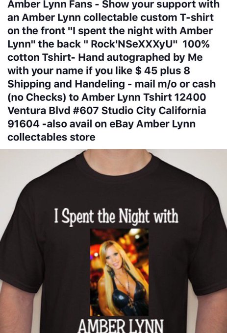 Fans!! #AmberMania rides again! Show your support #AmberLynn #Rock'N'SeXXXyU custom T-Shirt #Legendary