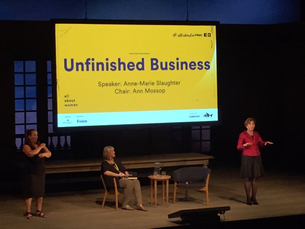 Kate_EWatson's tweet photo. Expect and value men's role as caregivers as much as women #AnneMarieSlaughter #AllAboutWomen https://t.co/ZNuJ6KtoqM
