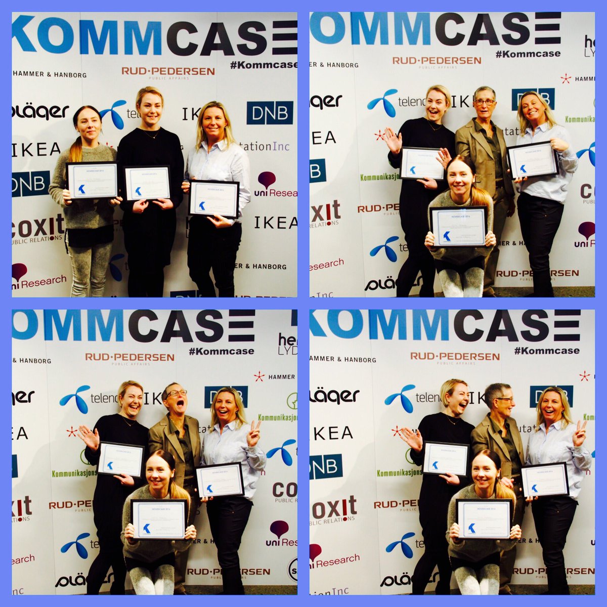 PR_Pernille's tweet photo. Vinnerne av #kommcase 2016, gratulerer!!! @KristineBerg @ellen_h_bjorlo @martedalsegg @psbronn @KommCase https://t.co/7eYGgWPF34