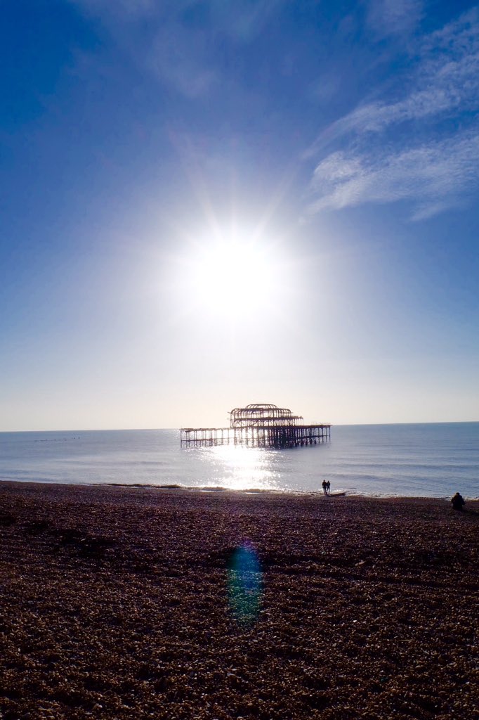 Romance amid the crisp exquisite beauty of the West Pier... #Brighton #Hove