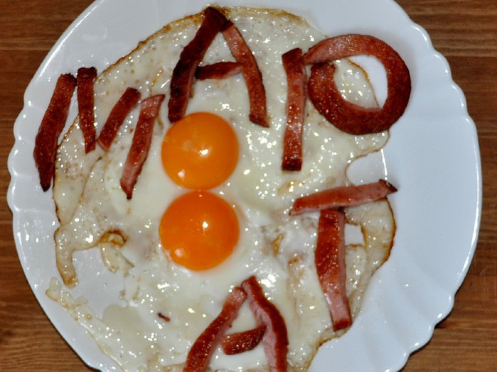 Яичница на 8 марта