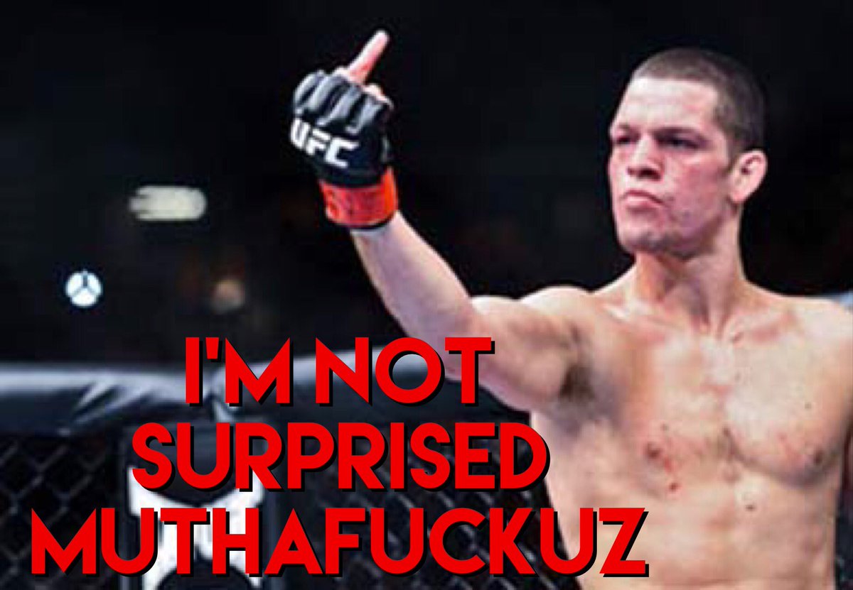 MMAinstream's tweet photo. How u get tired fighting up 2 weight classes? And u called a first rnd ko? @NateDiaz209 is a boss. https://t.co/lRWGilZI7y