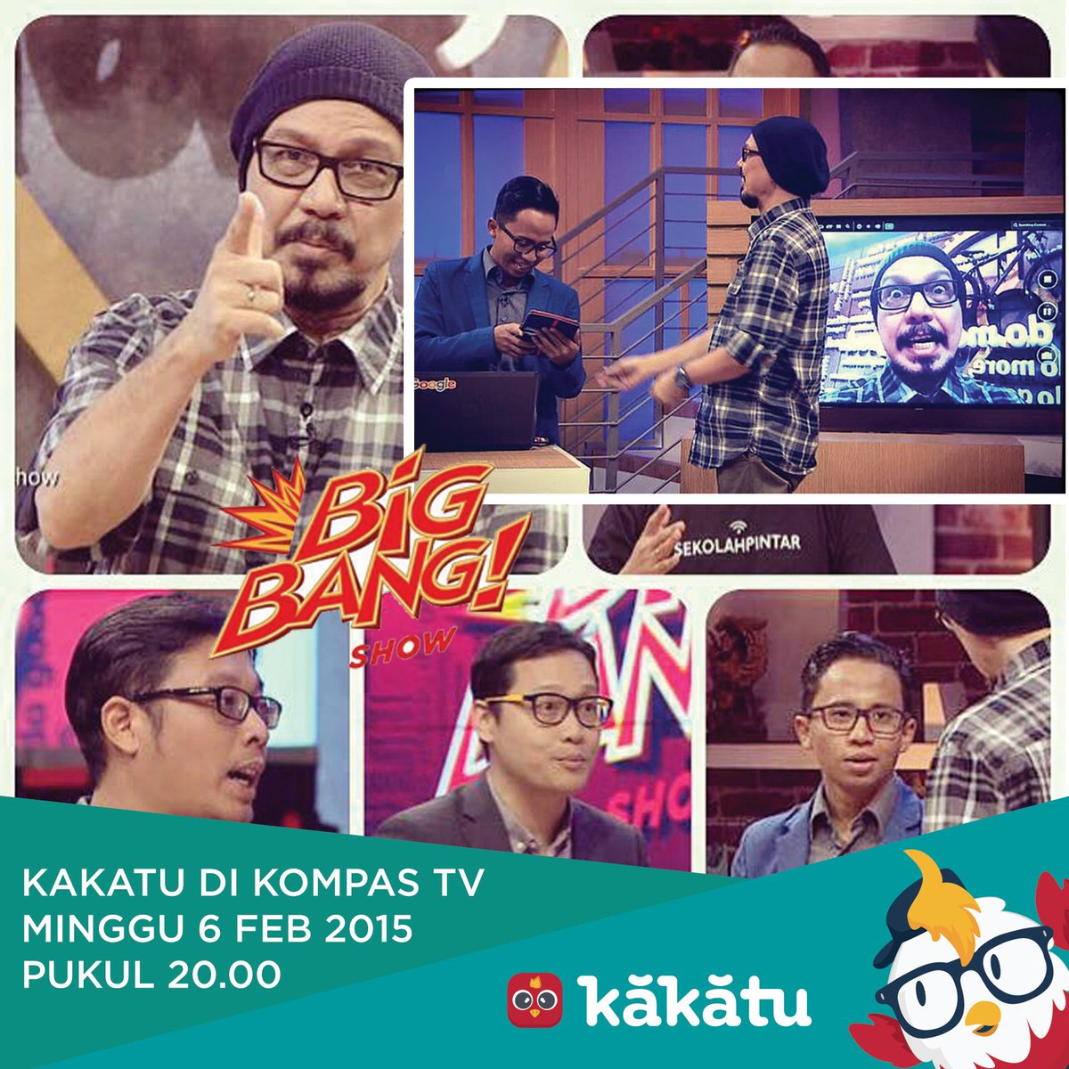kakatu_ID's tweet photo. Ayah Bunda yuk saksikan Kakatu di acara @bigbangtvshow @KompasTV malam ini pukul 20.00, semoga dpt menginspirasi :) https://t.co/ASAhCd2RIs