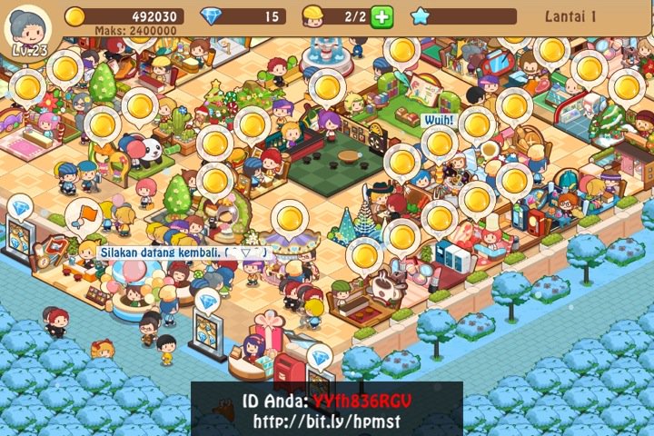 VinaOctaviari's tweet photo. Seru banget di #HappyMallStory. ID saya:YYfh836RGV @HappyHappyLabs https://t.co/zy5xH9qI0w