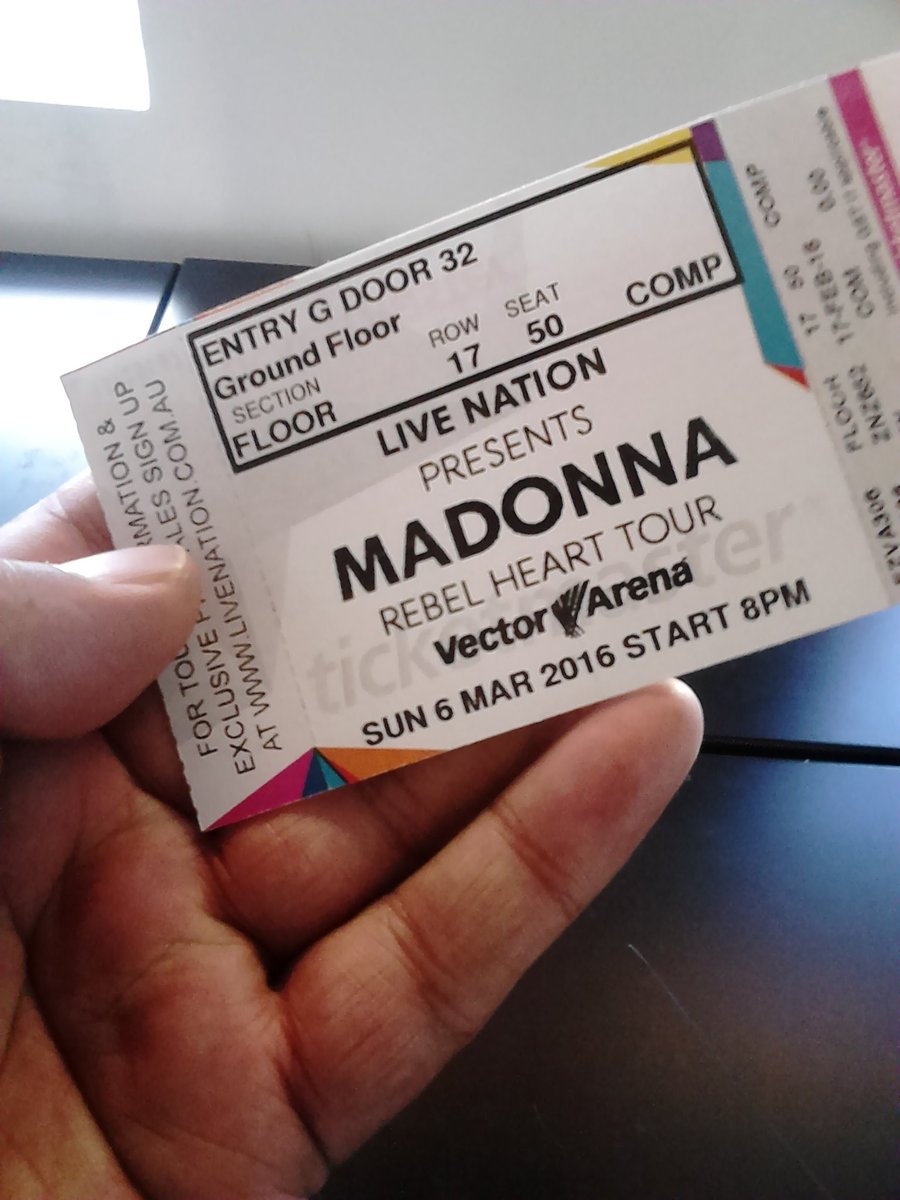 peter_rees74's tweet photo. I've waited 30 years for this! #SparkThanks #RebelHeartTour #Madonna https://t.co/kc4HWwYrEp
