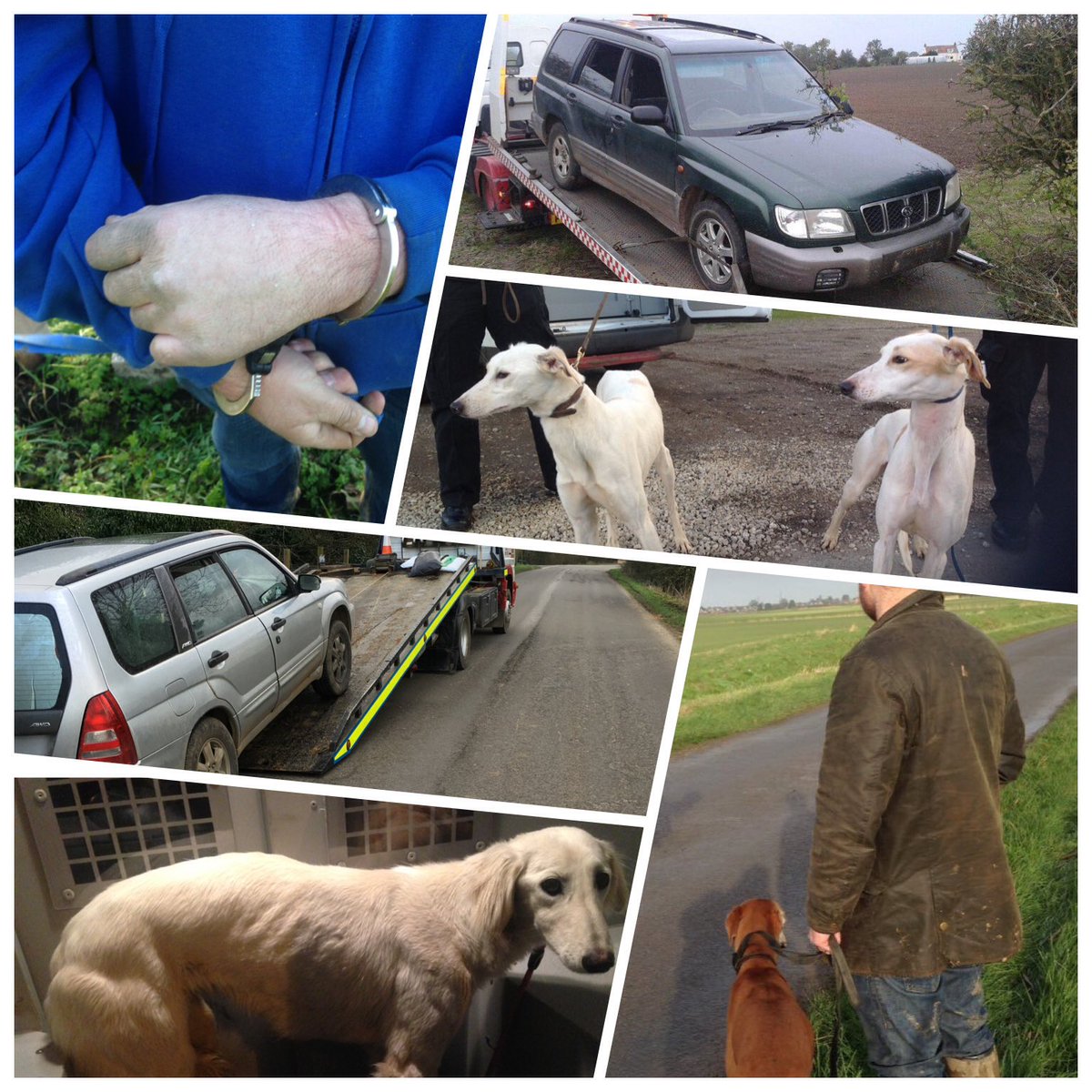 Caught #harecoursing in #Lincs today, we'll seize your car, your dogs &amp; see you in court. Ask these guys  #OpGalileo