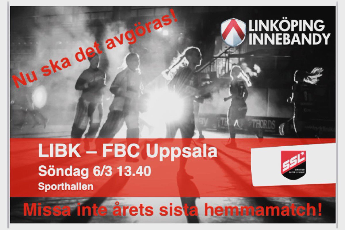 DamLIBK's tweet photo. Äntligen match!👊🏼🌟

Vi ses i sporthallen!

#LIBK #innebandy #ssl #TV12 https://t.co/gJJ366NqT1