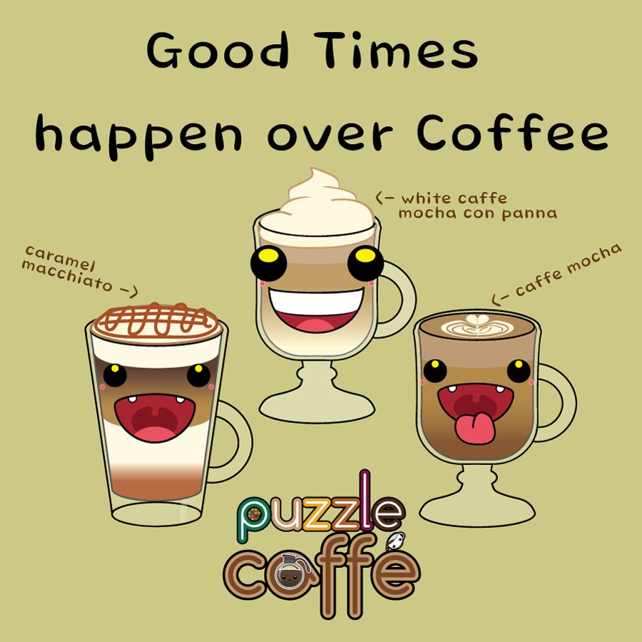 puzzlecaffe's tweet photo. Good Times happen over #Coffee

Why not try some in the image!

#PuzzleCaffe
Download now: https://t.co/9mExLxhadn https://t.co/UxwziN9UZO