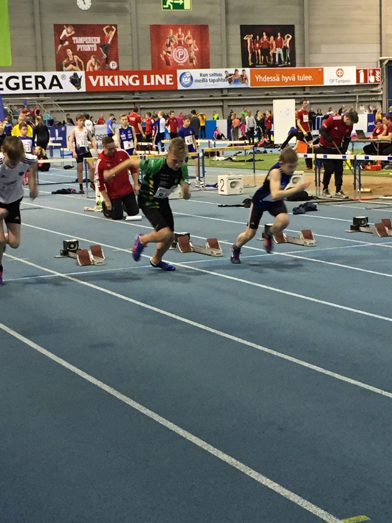 Juuso erävoittoon P13 60m aitajuoksussa.