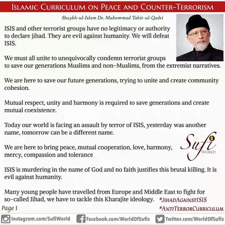 Saheerbaig's tweet photo. #Jihadagainstterrorism
#IslamAgainstISIS
#Sufism
#Ambassadorofpeace
#March20
#WorldSufiForum https://t.co/4szh3edqru
