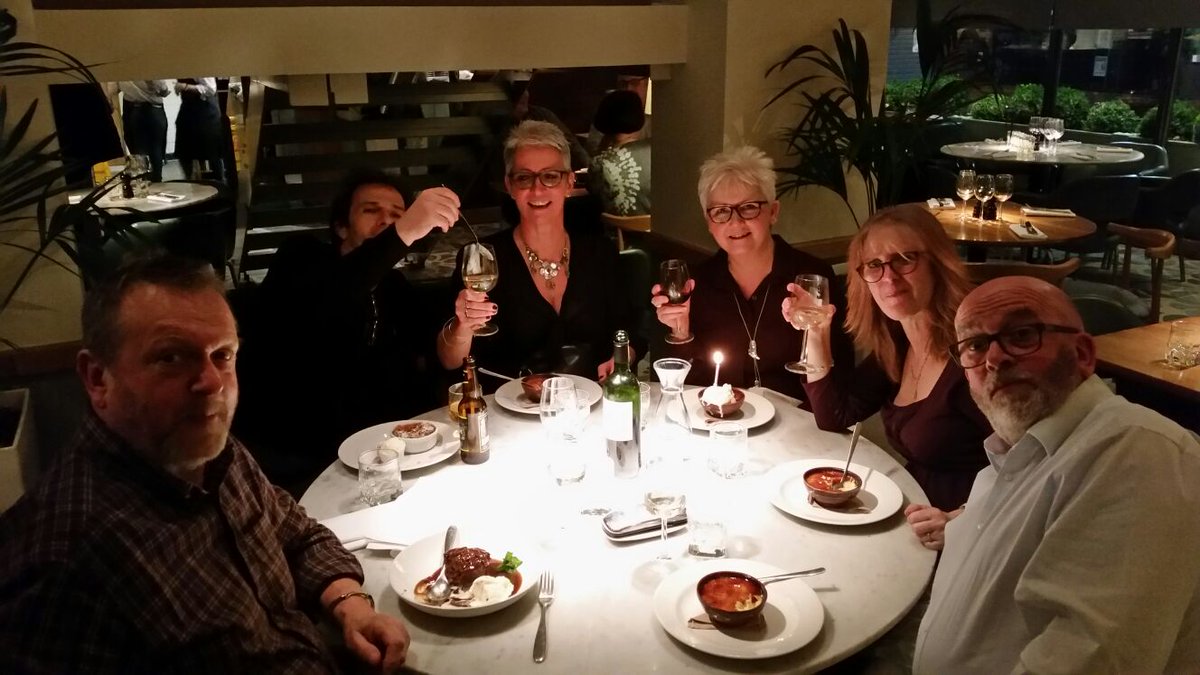 Great birthday celebrations at Luss man's,  St Albans last night.  My favourite restaurant