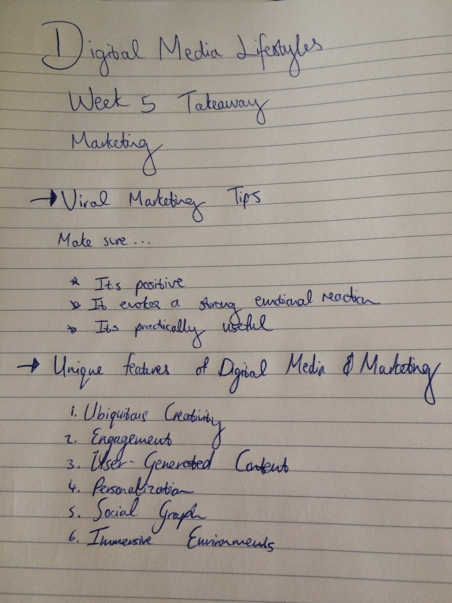 stephani_pio's tweet image. Week 5: tips to keep in mind from this week's discussions about marketing in the digital media landscape #DML16