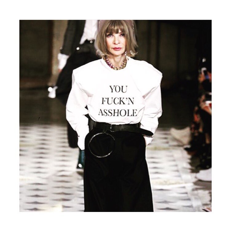 VETEMENTS YOU FUCK'N ASSHOLE Tシャツ 黒