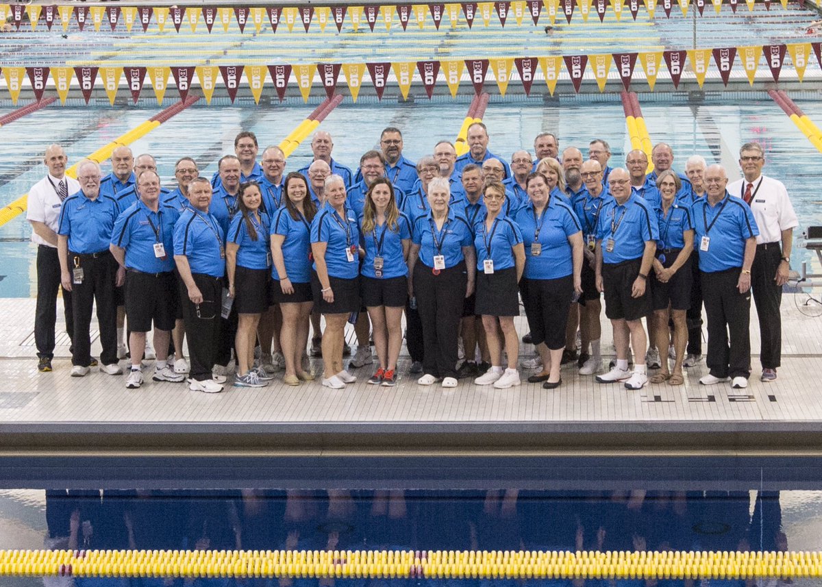 MSHSL_Officials's tweet photo. Championship Officials for #mshsl state boys' swimming. Congrats! https://t.co/q2FN68qxMo