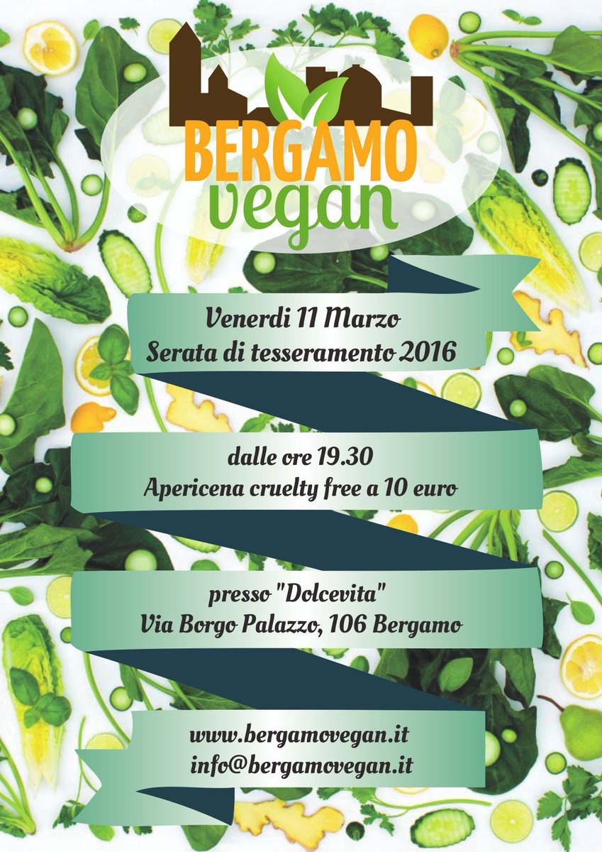 Venerdì 11 marzo alle 19.30 a #Bergamo festa di tesseramento 2016!  bergamovegan.it/news/11-03-201… #vegan #bergamovegan