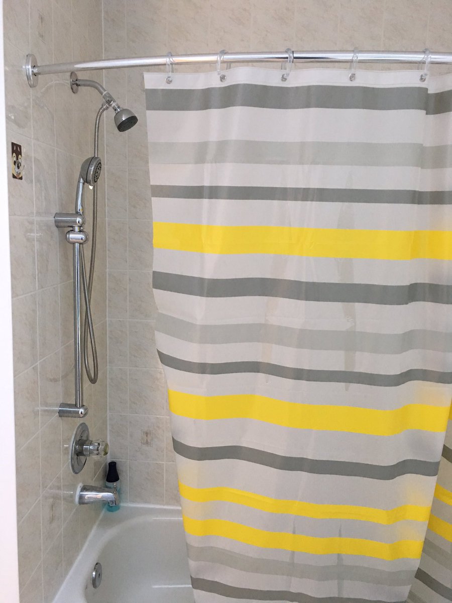 PCY_josh's tweet photo. @EYMichael @EYKates @EYJanaki just bought a new shower curtain! why do the colours look so familiar? 😂😁 https://t.co/OEMNGoPYdx