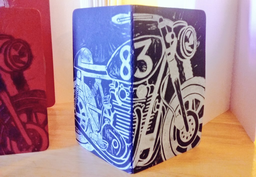 Working on getting more of my #motorcycle #blockprint #moleskine ready!

#art #motoart #madeinvermont