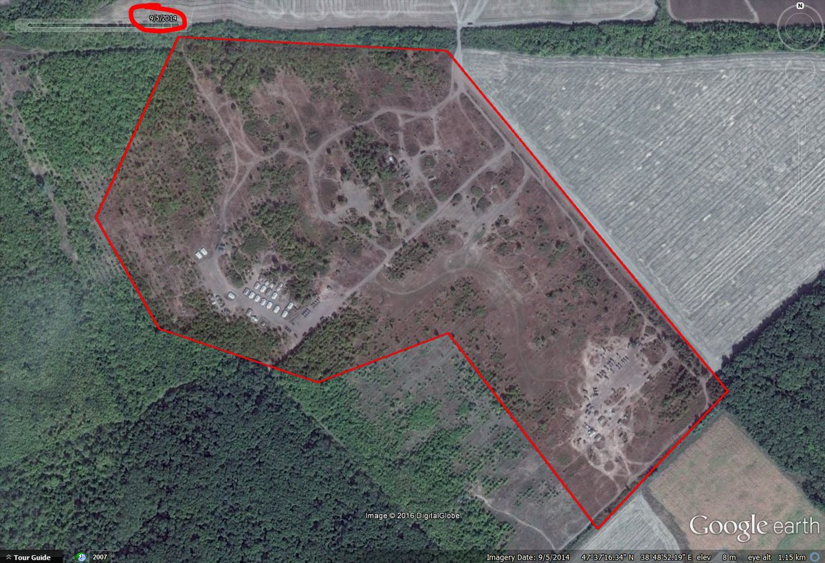 Google Earth shows yet another Russian invasion camp near Ukrainian