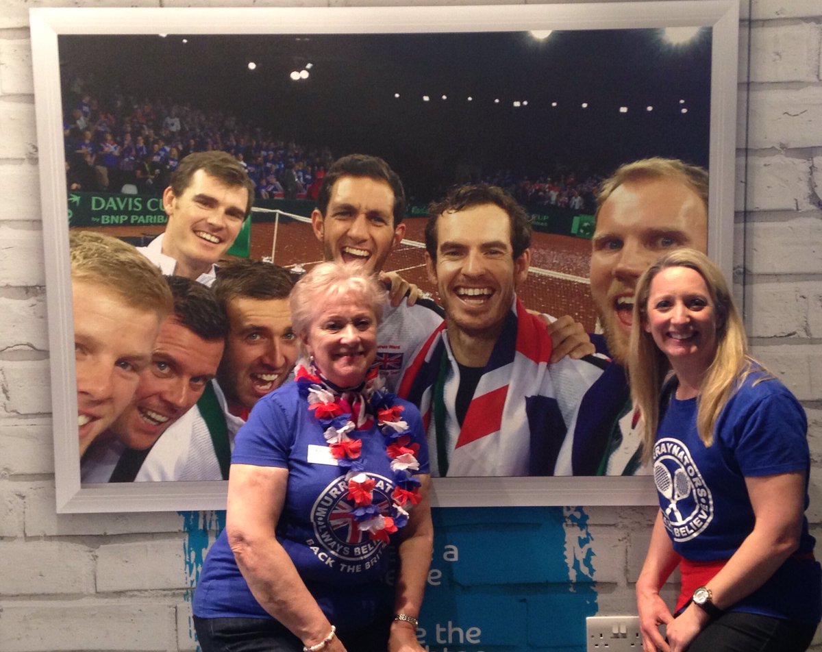 SamcadSam's tweet image. Great tennis and atmosphere @NIA #daviscup #murraynators