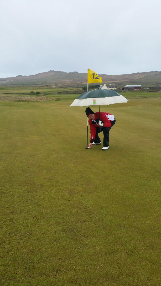 tomasmoriarty's tweet photo. The Gallant John Joe hole in one on the 12th hole today Luke Skywaker in the background https://t.co/fTml9kvYQt