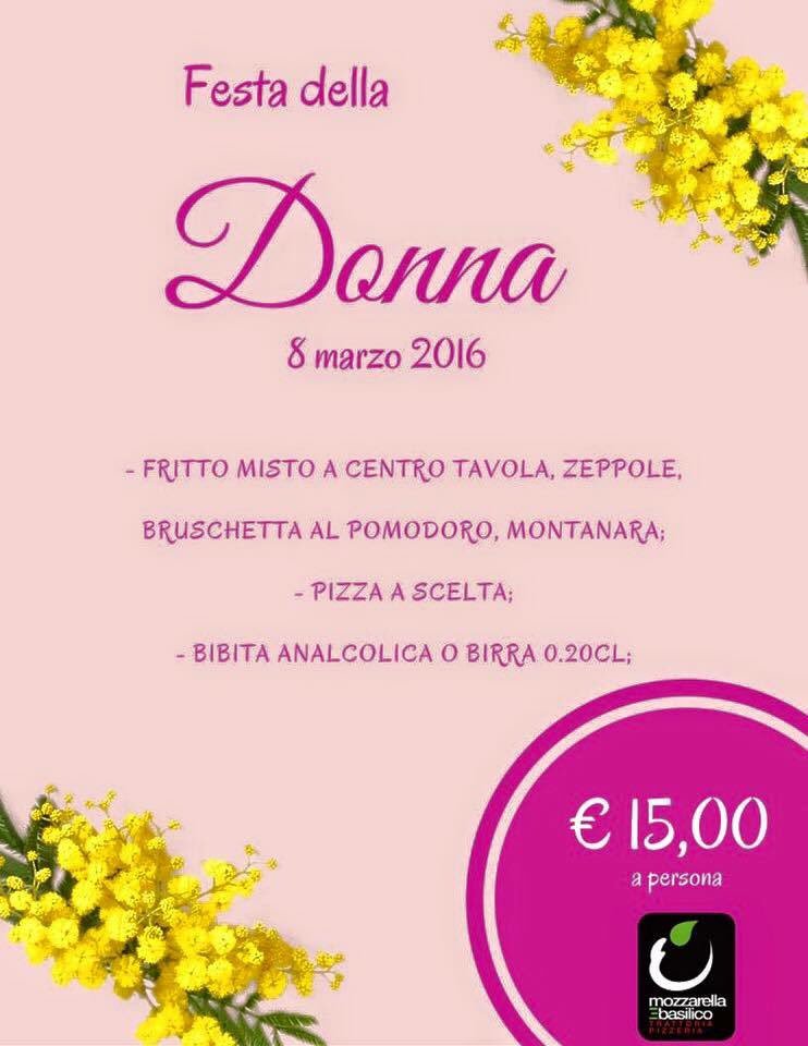 MozzaeBasi's tweet photo. Festa della donna chiamaci prenota tramite il sito cerca il tuo ristorante preferito https://t.co/giwWHuMHD2 https://t.co/28eaAcJn5s