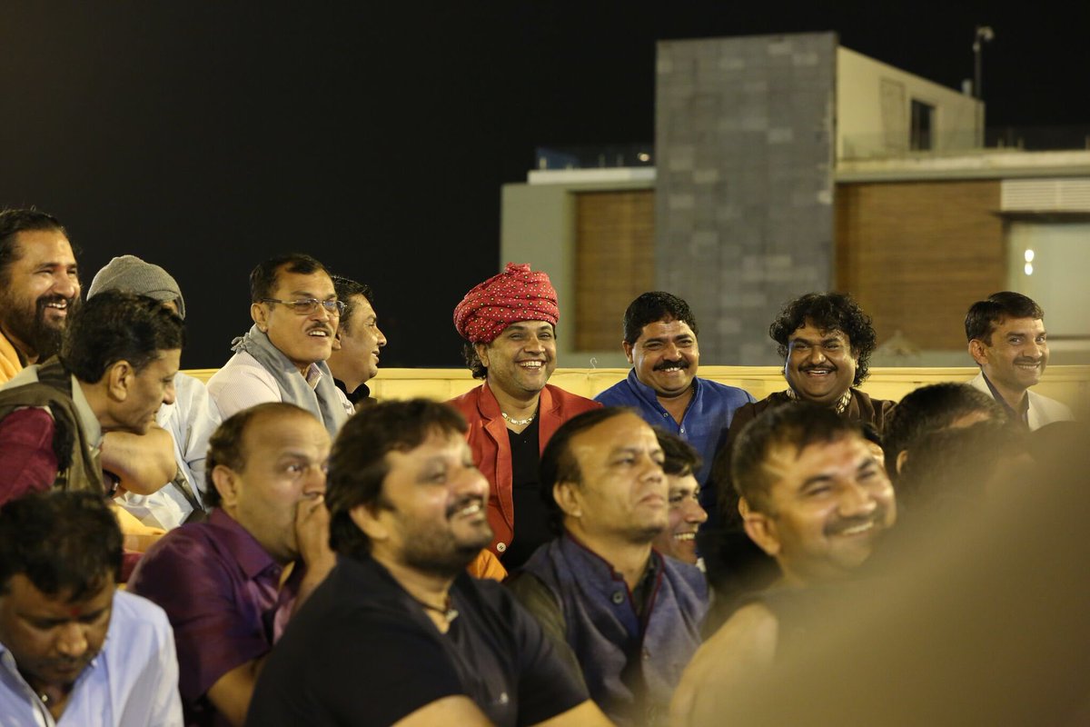 KirtidanGadhvi's tweet photo. Happy moments. #throwback #kirtidangadhvi #swar #houseinauguration #kirtidangadhvibirthdaycelebration #osmanmir https://t.co/QdkXawAvgT