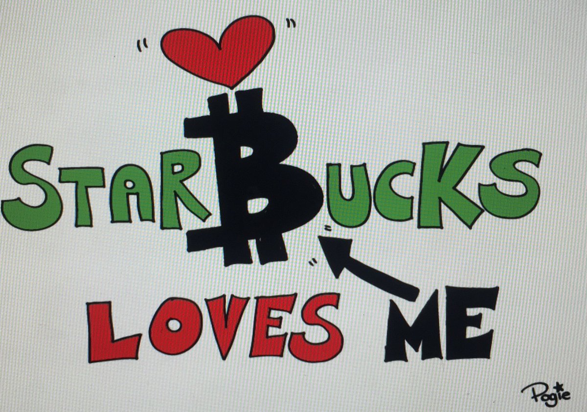 pogielicious's tweet photo. #bitcoin #bitcoinart #StarbucksLovesMe https://t.co/iXJGy0yFnE