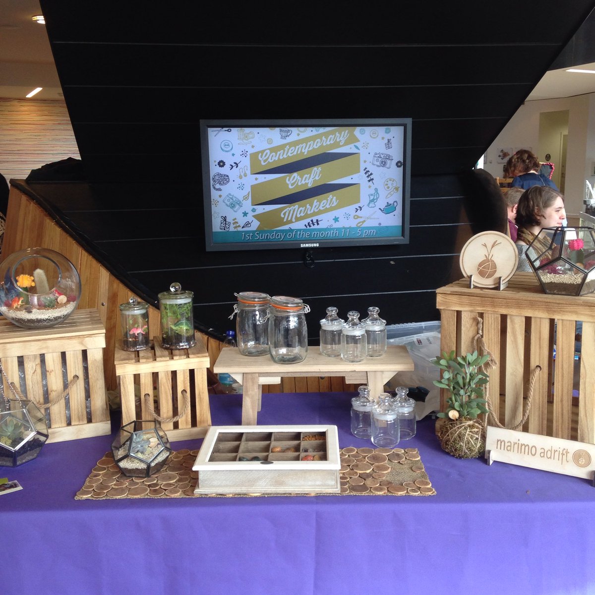 marimoadrift's tweet photo. Ready to roll @mac_birmingham Contemporary craft market #craftmarket https://t.co/4WS1lS8vGB
