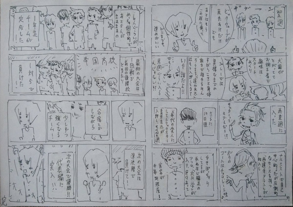 サッカー漫画あるある漫画 その2 