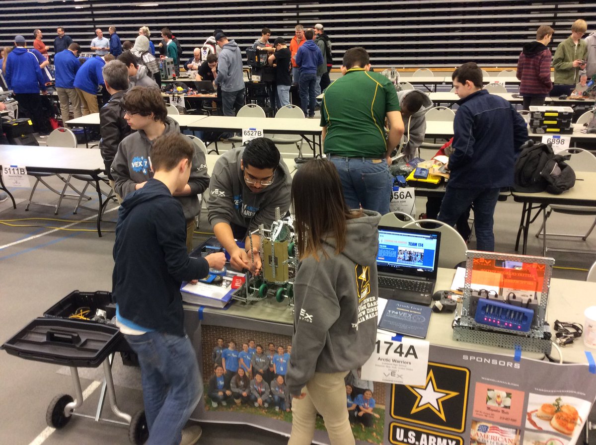StarkeInd's tweet image. Excited to be at @VEXRobotics NYS Champs today with #LPoolHS @vexrobotics174 @SRCArena #LiverpoolLeads #WarriorPride