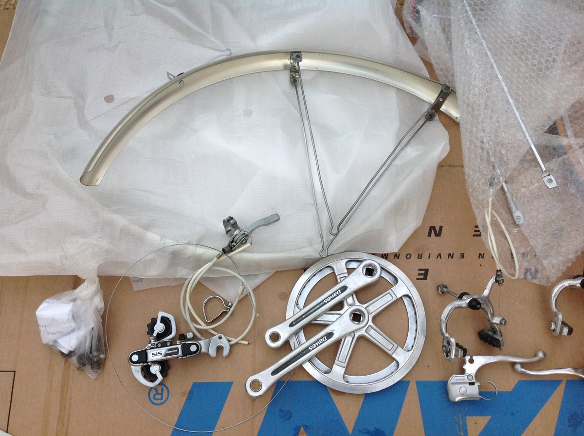 NicktheCrew's tweet photo. @DeviantBikes @WheelVintage old Dawes to new classic pastel blue thanks to #rebike #argos #bristol https://t.co/RLfVbuAOVz