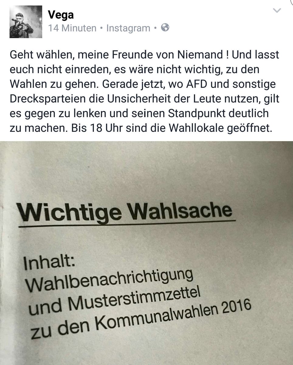 FrankfurterBlog's tweet photo. Macht es wie @Vega636 und geht wählen. Ihr habt noch knappe 3 Stunden. #Frankfurt #wahl2016frankfurt https://t.co/YueHX0vztz