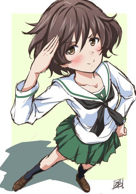 ガールズ&パンツァー【秋山優花里】https://t.co/FDyNZr47uk 現在ガルパン視聴中、なんだか私の周りでは秋山殿の人気が凄い模様。 