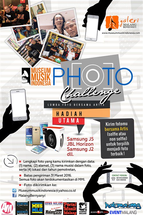 Mau Smartphone Gratis?ikuti MMI PHOTO CHALLENGE,kirim foto ke museummusikindonesia@yahoo.co.id | @MUSEUMMUSIKINDO