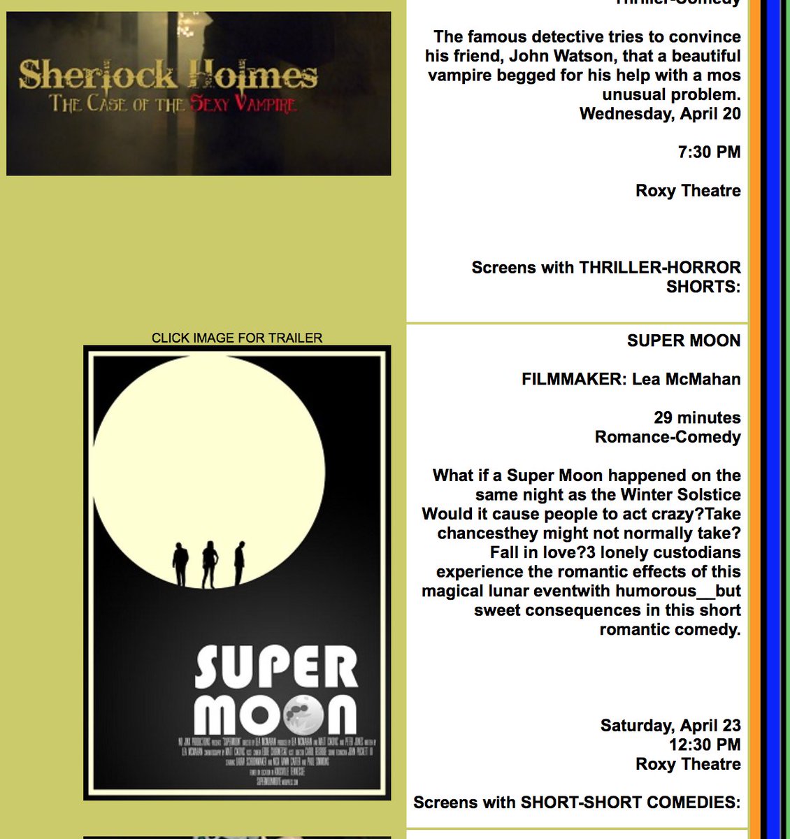 SuperMoon2015's tweet photo. @ Barebones International Film Festival 3/25 @12:30pm Roxy Theatre!
#SuperMoon2015  #knoxville #knoxvillefilm https://t.co/rdIkuUlPmq