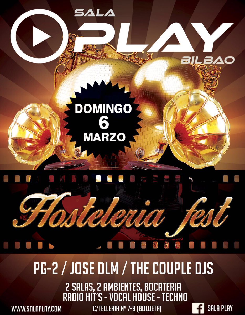 madari87's tweet photo. Esta noche toca liadita de las buenas en @SalaPlayBilbao #HosteleriaFest Go Go Go!!! https://t.co/II6N8kbRjz