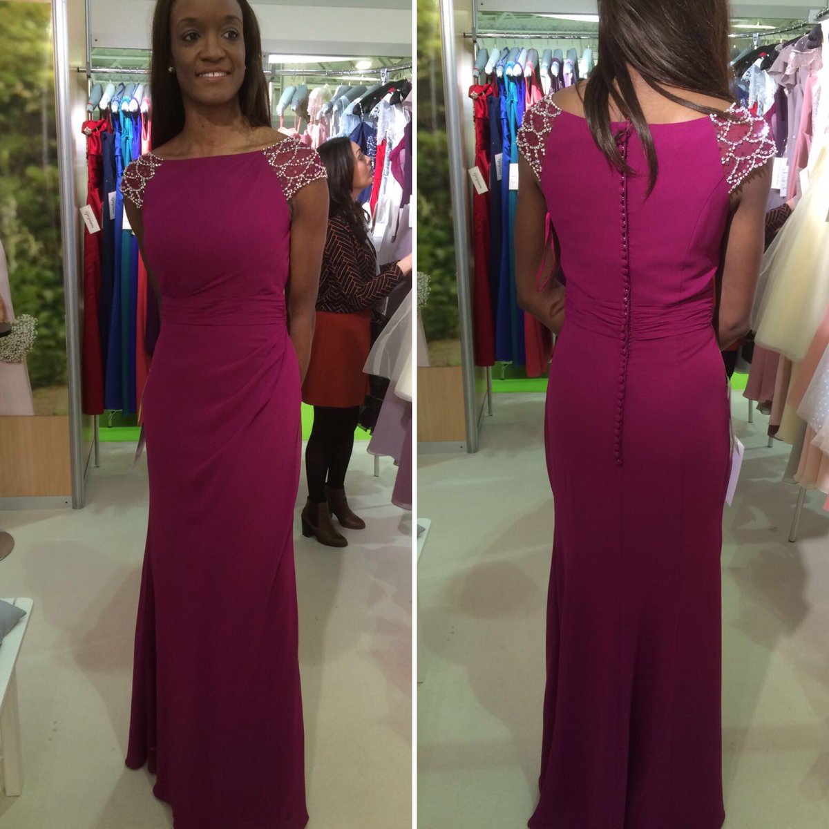 isobelsbridal's tweet photo. **New #Bridesmaid Dress Arriving Soon** #highneckline #sparklyshoulders https://t.co/fEtdfC0uye