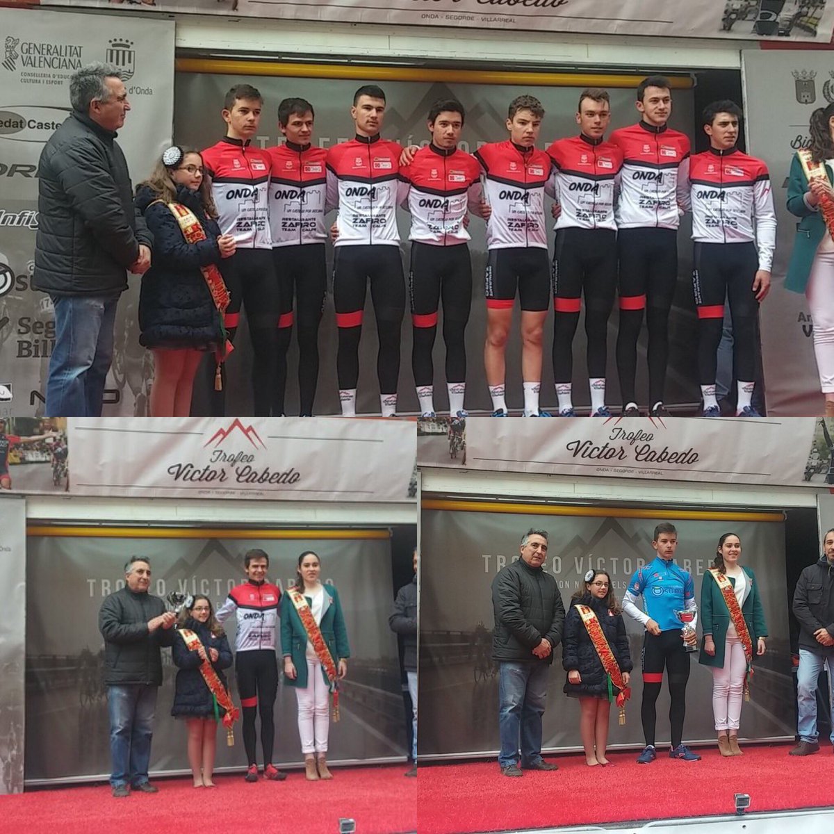 salvaaguilella's tweet photo. Gràcies als campions del ciclisme hui ha segut un gran dia d'alegries: @vicentvrm, @jaumeciclista @SebastianMoraV https://t.co/hIADA5SAiX