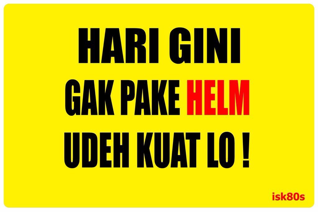 Prabu_superhero's tweet photo. Biar nyampe yang kita cita citakan. Salah satu caranya kongkrit dengan #PakeHelm saat Naik motor di jalan. Yuuk https://t.co/NwBzyVdA92