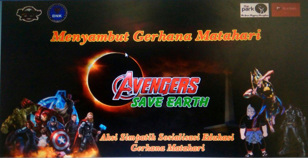 BESOK PAGI, 09.00 WIB di simpang4 The Park Solo Baru. Aksi pemuda BNK Sukoharjo menyambut Gerhana Matahari!