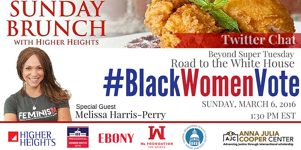 EBONY's tweet photo. Get ready for a special #BlackWomenVote Twitter Chat with @HigherHeights4, @MHarrisPerry and more! https://t.co/l4jX8I7M00
