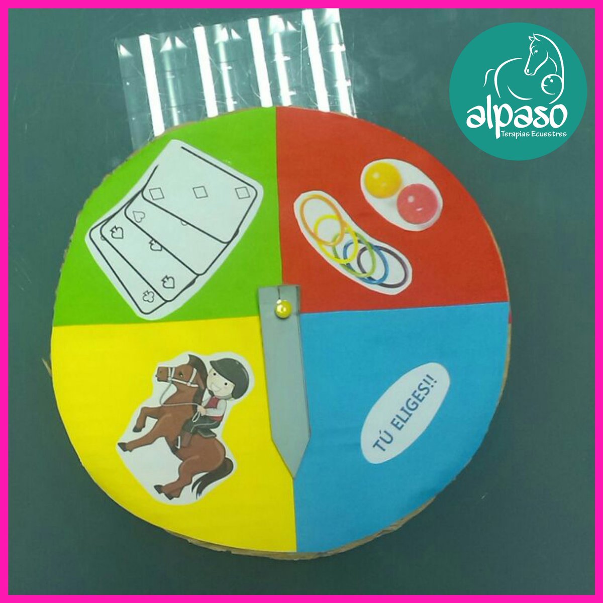 Fabricamos juegos y materiales según la motivación de los chicos #terapiasecuestres #diy #manualidades