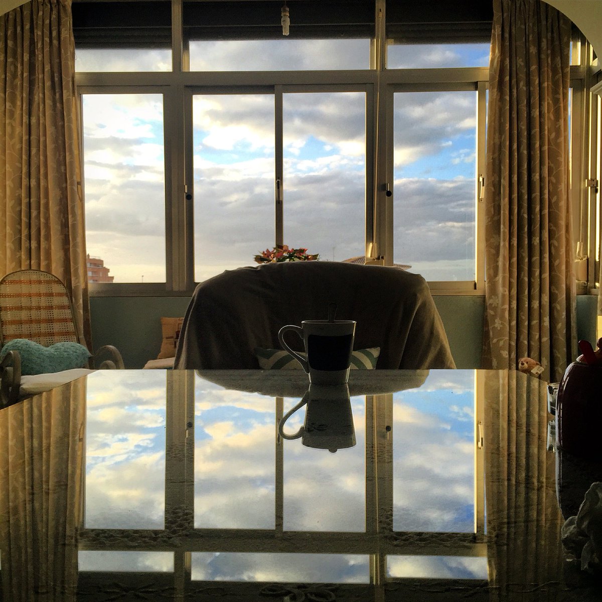 Café en las nubes.