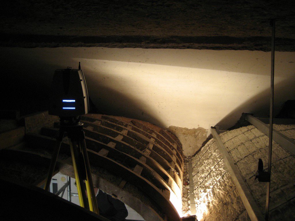 Rilievo 3D laser scanner volta Bagno Regina Carolina. #ReggiadiCaserta #LeicaGeosystems  #laserscanning