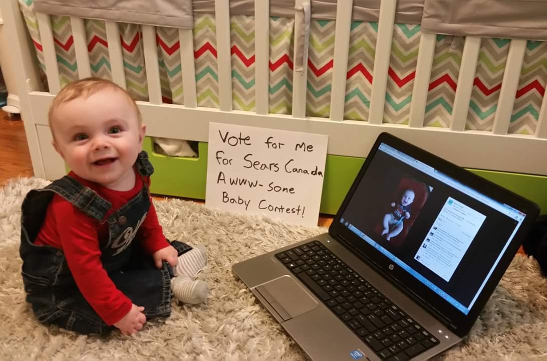 cmutimer9999's tweet photo. @QX104winnipeg please help my #wpgboy win sears baby contest. https://t.co/npo72wQq2X. Please retweet https://t.co/5pd4J5fMin