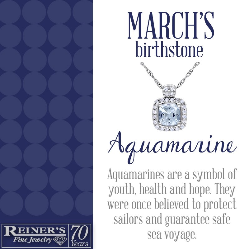 ReinersJewelry's tweet image. Give your favorite March baby a birthday she'll never forget with an alluring aquamarine from Reiner's. #reiners